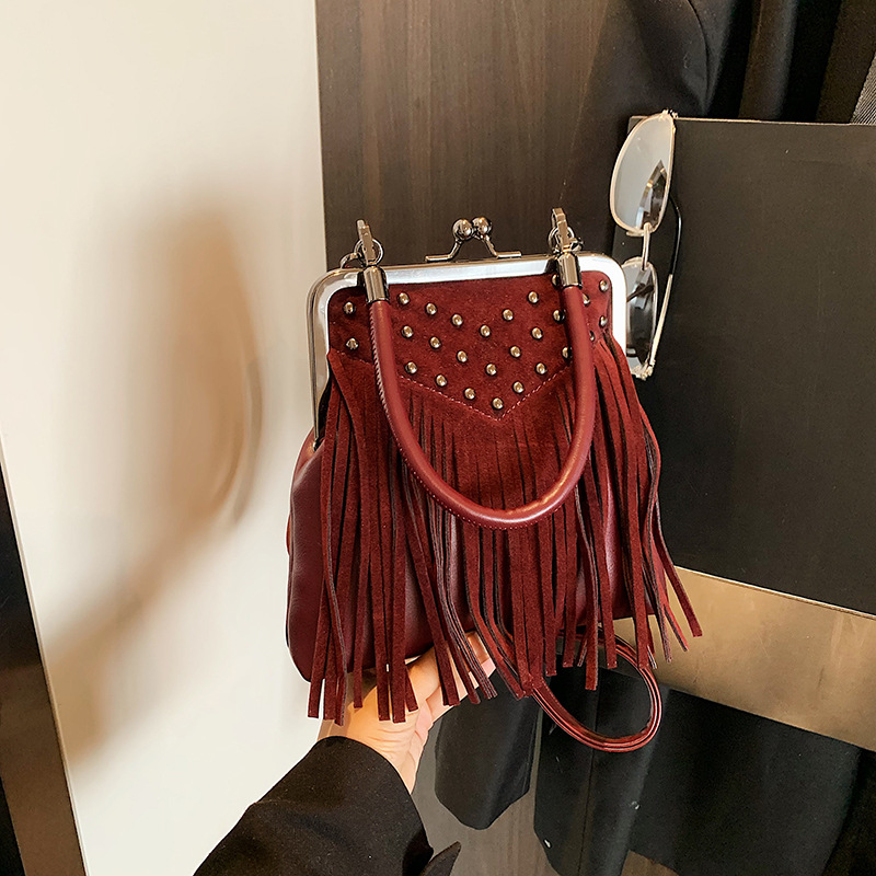 Women'S Bags New Collection - Women's Fashion Rivet Handheld Bag Autumn