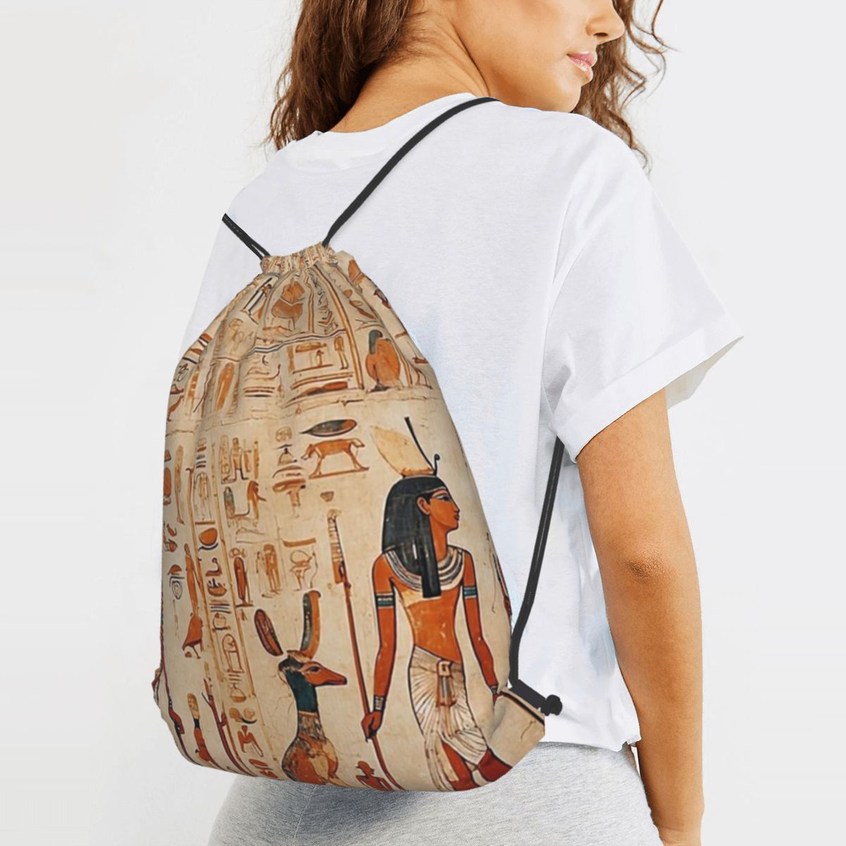 Women Bags Egypt - Ancient Egypt Mural Egyptian Mythology Backpacks