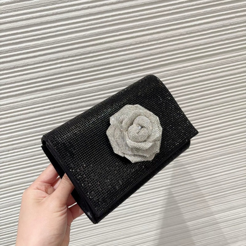 Dazzling Silver Crystal Clutch - Evening Bag Beaded ulasan dan harga