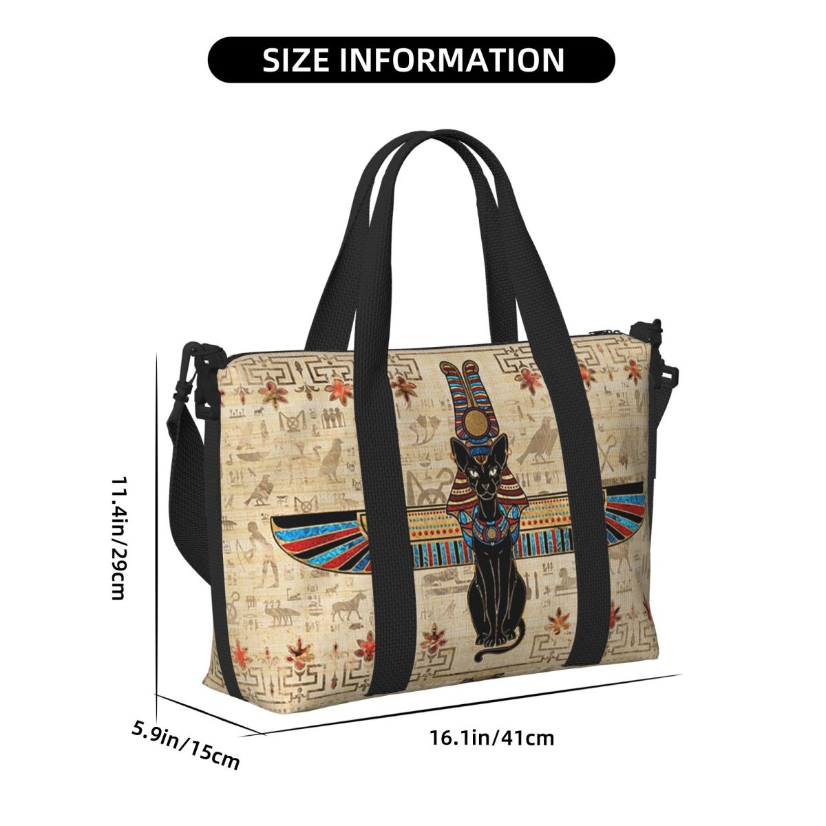 Egyptian Cat Egypt Hieroglyphi - Women Bags Egypt ulasan dan harga