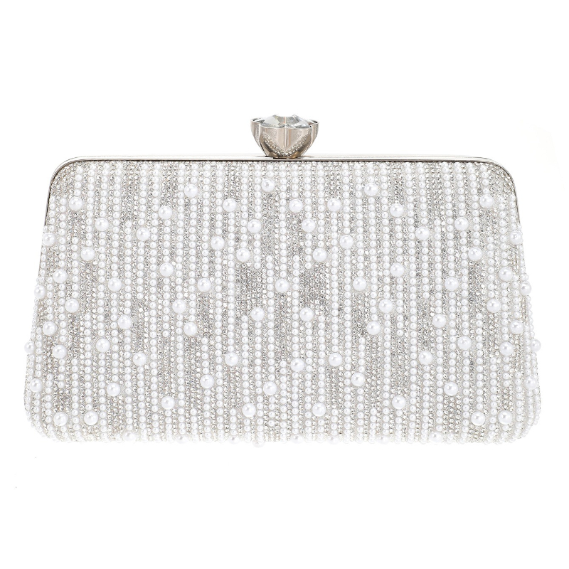 Formal Silver Evening Bags Wom - Evening Bag Beaded ulasan dan harga