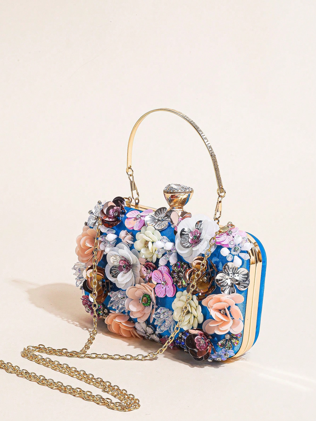 I PC Black Elegant Floral Bead - Evening Bag Beaded ulasan dan harga