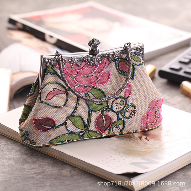 Boutique  Chinese Style Embroi - Evening Bag Beaded ulasan dan harga