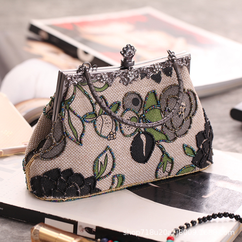 Boutique  Chinese Style Embroi - Evening Bag Beaded ulasan dan harga