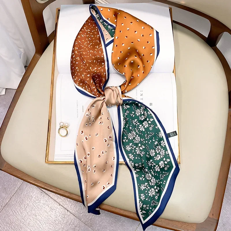 Design Print Skinny Scarf Plai - Women Bags Brands ulasan dan harga
