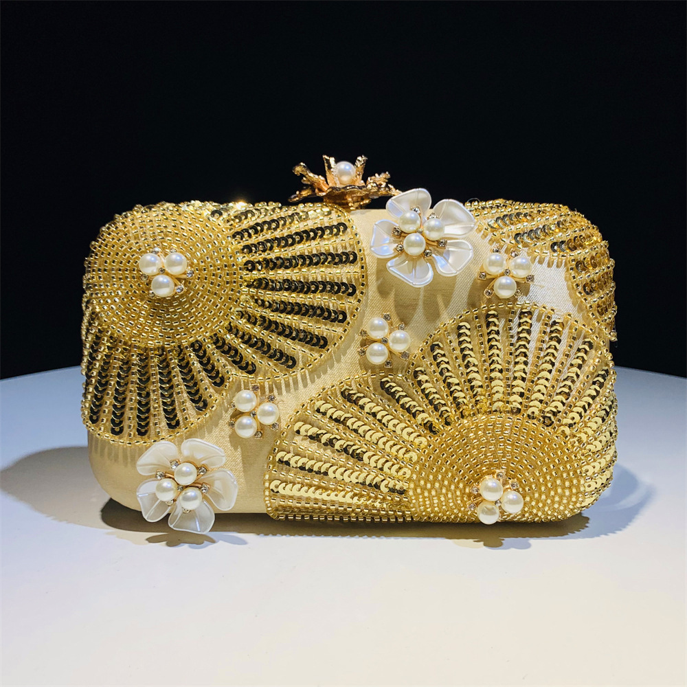 Glitter Sequins Exquisite Clut - Evening Bag Beaded ulasan dan harga