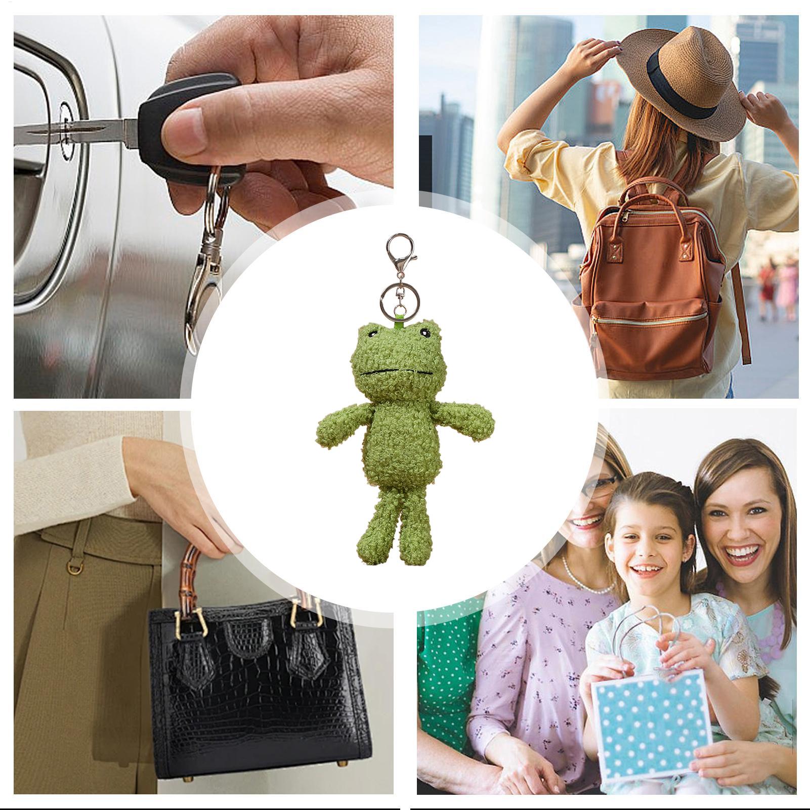 Plush Frog Keychain Bag Charm  - Women'S Bags New Collection ulasan dan harga