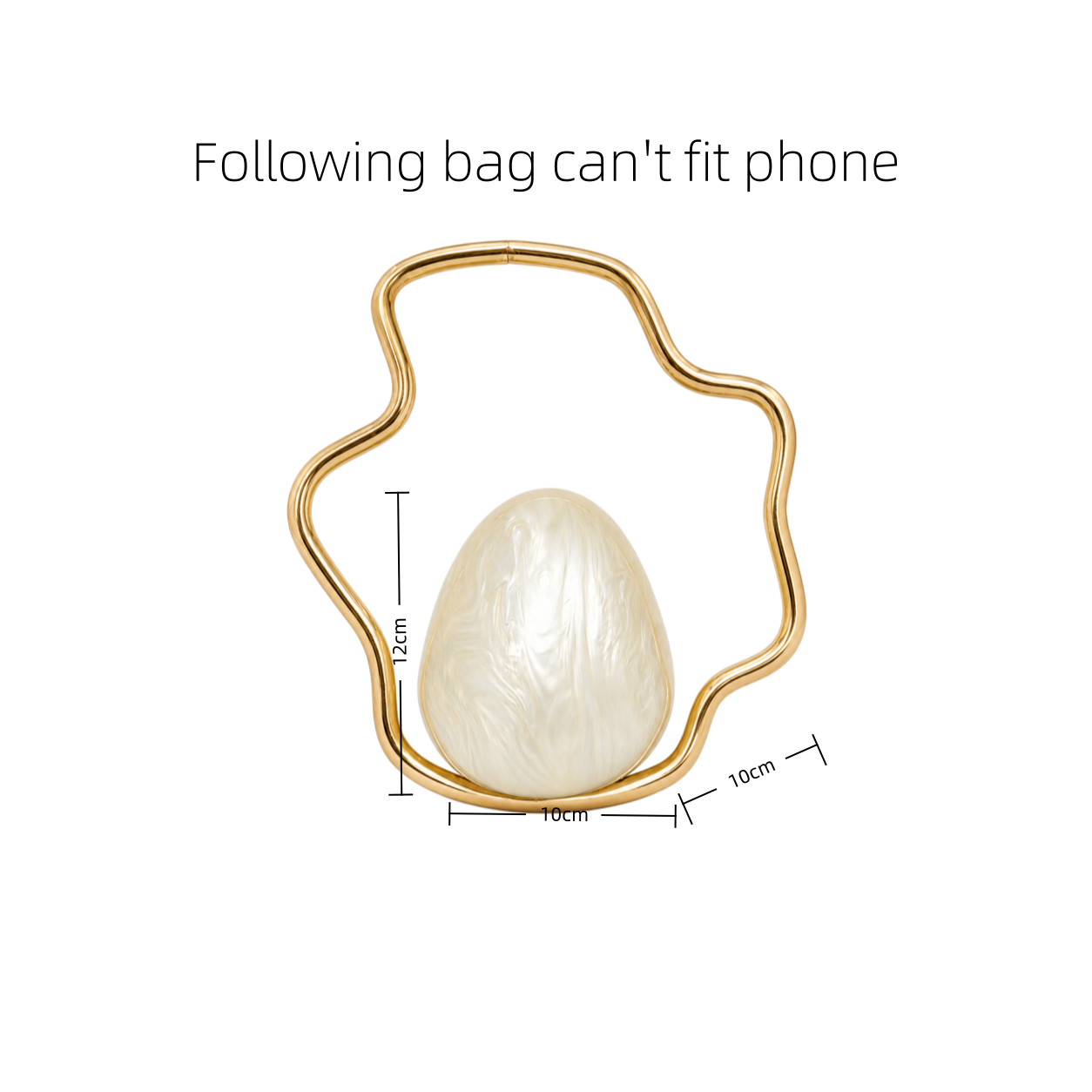 Women mini Acrylic Egg Bag Cut - Evening Bag Beaded ulasan dan harga