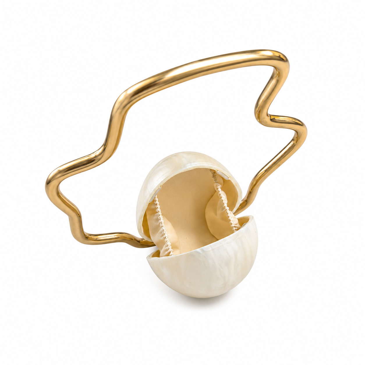 Women mini Acrylic Egg Bag Cut - Evening Bag Beaded ulasan dan harga