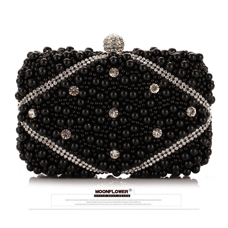 Luxury Crystals Beaded Pearl E - Evening Bag Beaded ulasan dan harga