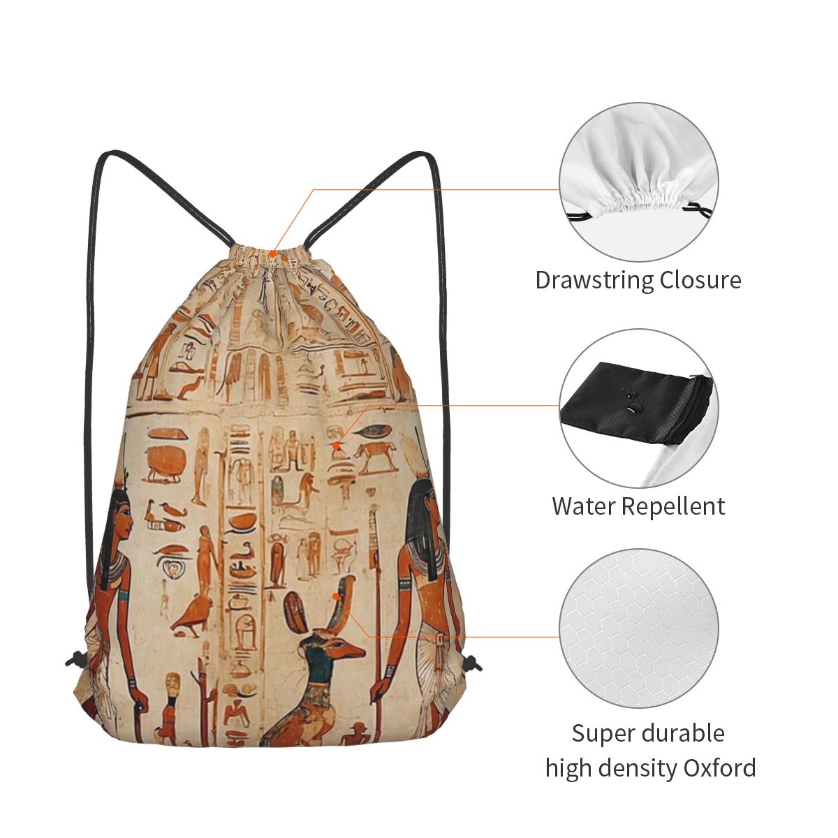 Ancient Egypt Mural Egyptian M - Women Bags Egypt ulasan dan harga