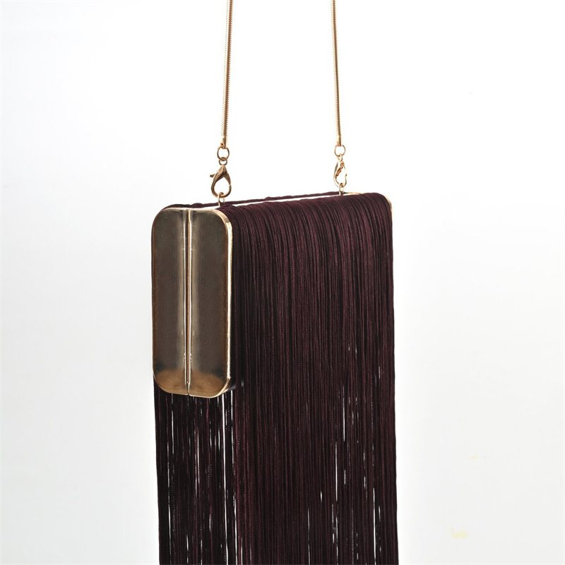 New Long Tassel Handmade Eveni - Evening Bag Beaded ulasan dan harga