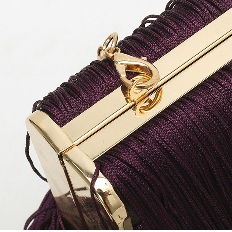 New Long Tassel Handmade Eveni - Evening Bag Beaded ulasan dan harga