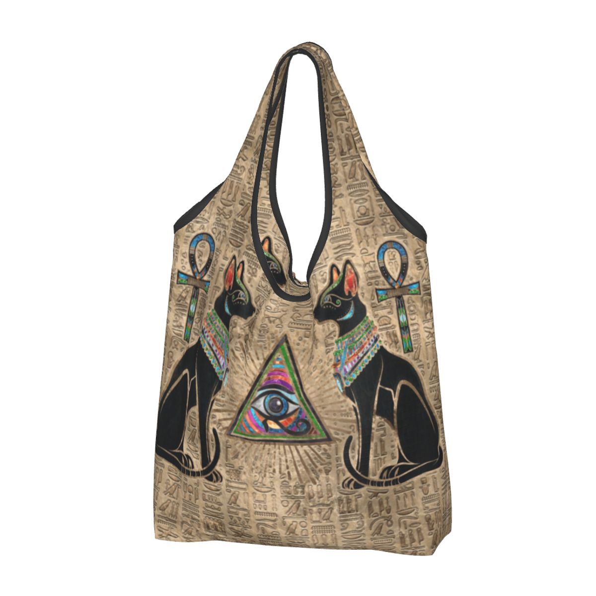Custom Reusable Egyptian Cats  - Women Bags Egypt ulasan dan harga