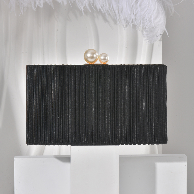 Pure Color Shimmering Fabric C - Evening Bag Beaded ulasan dan harga