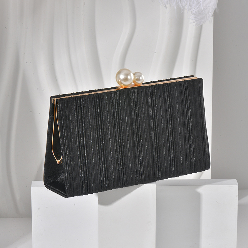 Pure Color Shimmering Fabric C - Evening Bag Beaded ulasan dan harga