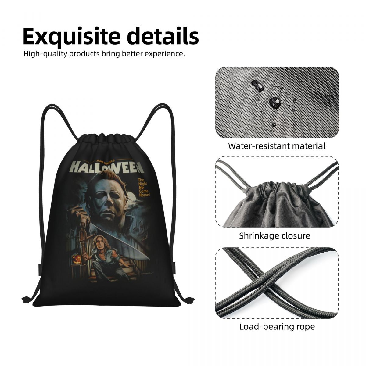 Halloween Michael Myers Drawst - Women Bags Myer ulasan dan harga