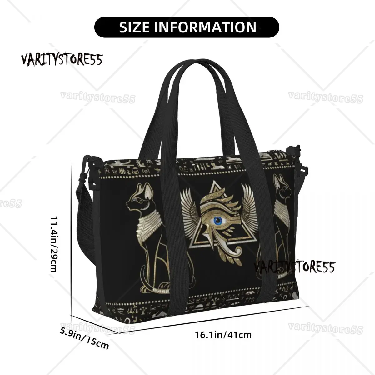 Custom Egyptian Cats And Eye O - Women Bags Egypt ulasan dan harga
