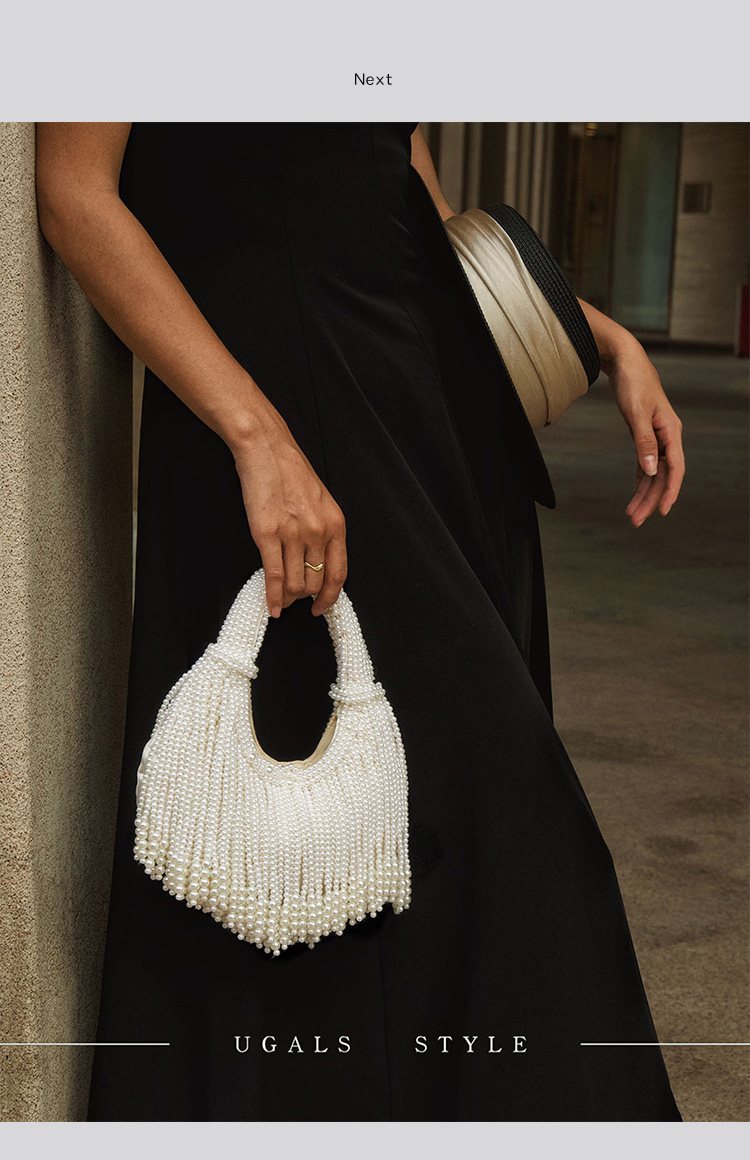 Design Handle Pearl Evening Cl - Evening Bag Beaded ulasan dan harga