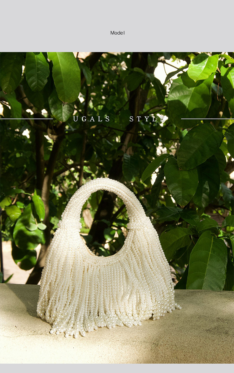 Design Handle Pearl Evening Cl - Evening Bag Beaded ulasan dan harga